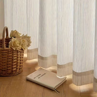 AEROWEAVE - Textured Sheer Window Curtains Soft Light Filtering Grommet Drapes