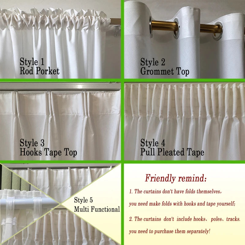 SILKIVORY - Premium White Chiffon Window Curtains for Home & Villa
