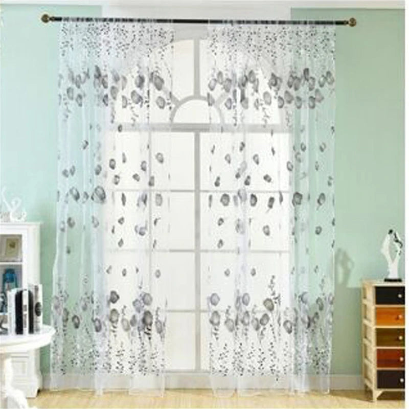 NUVANZA - Lightweight Sheer Tulle Drapes for Children's Bedroom and Contemporary Living Spaces