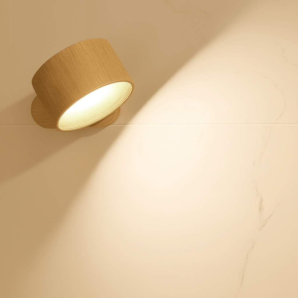 ScandiGlow Wireless Wall Light - Remote Control LED Sconce for Modern Interiors 0
