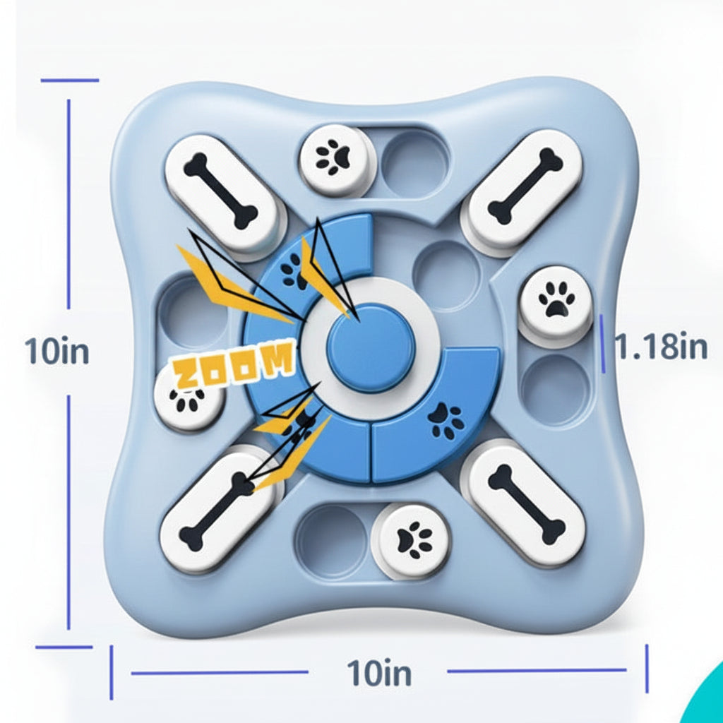 BRAINFETCH PUZZLE – Interaktiver IQ-Langsamfutterer für Hunde