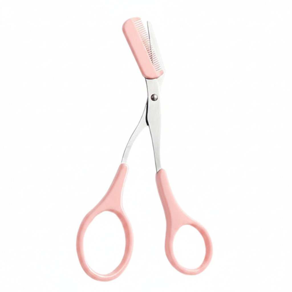 SHARPMATE - Stainless Steel Eyebrow Scissors with Mini Comb Trimmer