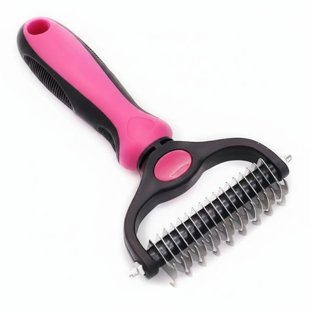GROOMMASTER PRO – Dwustronna szczotka do usuwania podszerstka dla psów i kotów