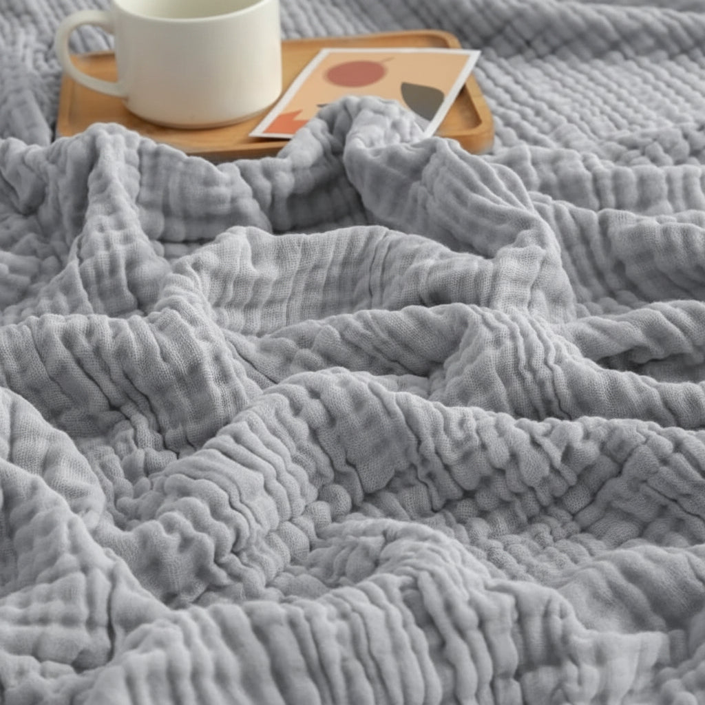 CLOUDSOFT - Ultra-Soft Cotton Blanket for Breathable Everyday Comfort