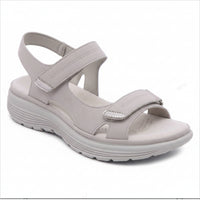 FLEXISOLE - Verstellbare orthopädische Sandalen für ganztägigen Komfort, Fußgewölbeunterstützung und stabiles Gehen im Alltag