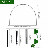 PLANTSHIELD - 5-Piece Garden Poly Tunnel with Sturdy Fiberglass Frame