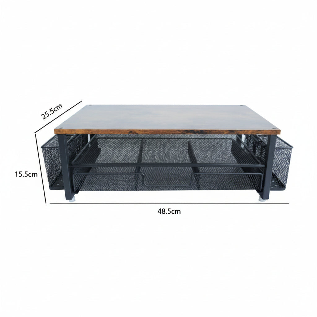 ORGANIWISE - Multifunctional Desktop Storage Rack & Monitor Riser