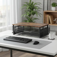 ORGANIWISE - Multifunctional Desktop Storage Rack & Monitor Riser