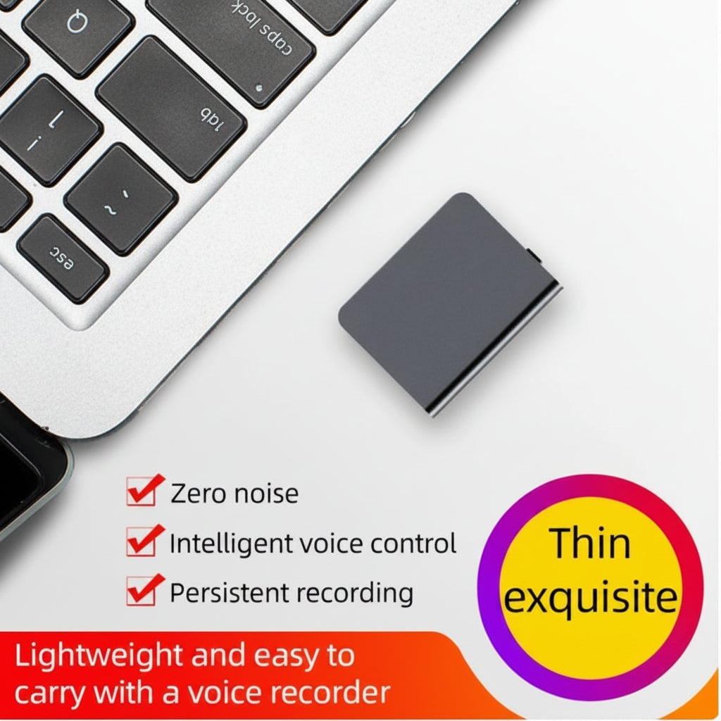VOKAREC - Compact voice recorder with smart voice activation technology