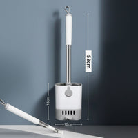 BRISTLEPRO - Long Handle Toilet Brush & Holder, Essential Cleaning Tool