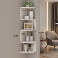 URBICOR – Corner Wall Shelf – Compact Storage with Modern Style