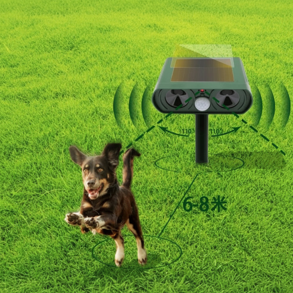 WILDLIFEGUARD - Ultrasonic Animal Repellent for Safe Outdoor Spaces