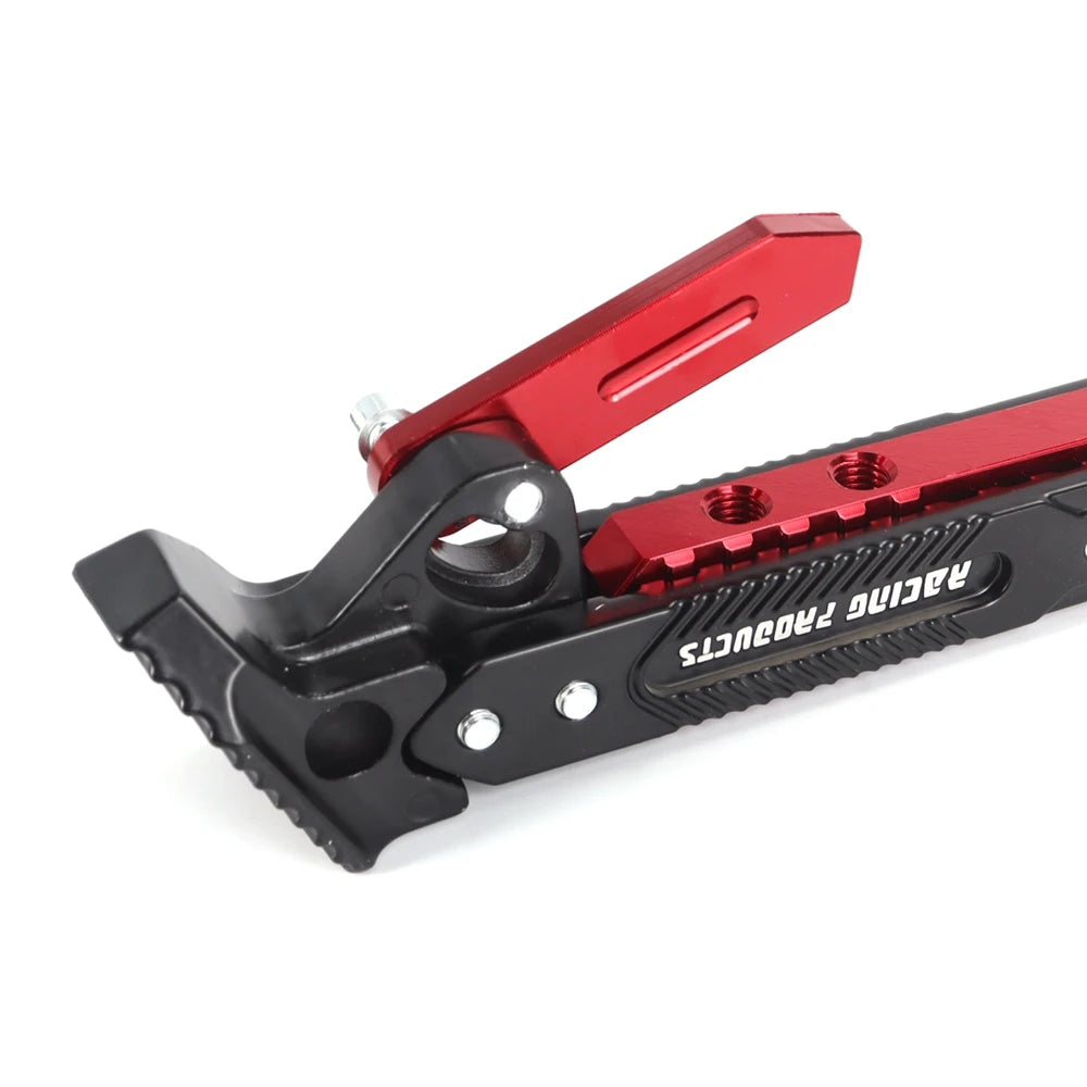 RIDERPRO - Heavy Duty Metal Motorcycle Kickstand Bracket Stable Side Parking Stand Frame