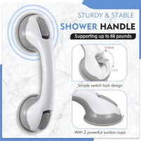 Secure Handle Bar - Suction Cup Grab Bar for Shower & Bathroom Safety 4