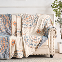 Serene Mandala - 100% Cotton Boho Throw Blanket for Stylish Comfort 5