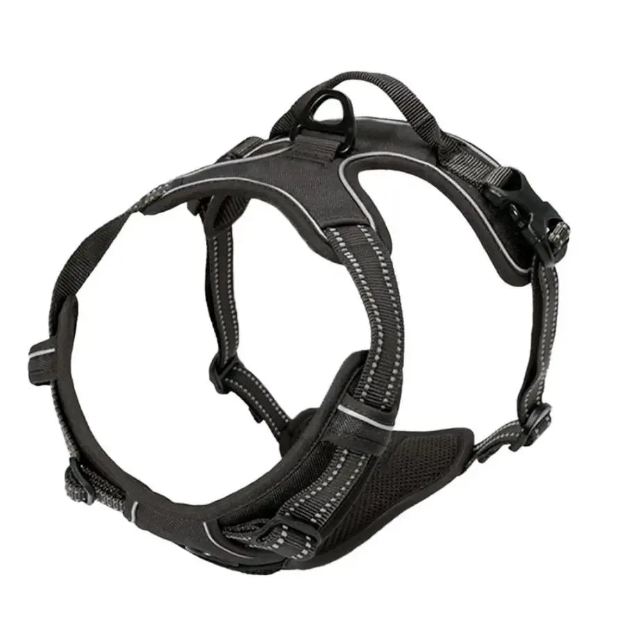 PAWSLUX SET – Leather Dog Collar, Harness & Leash Combo