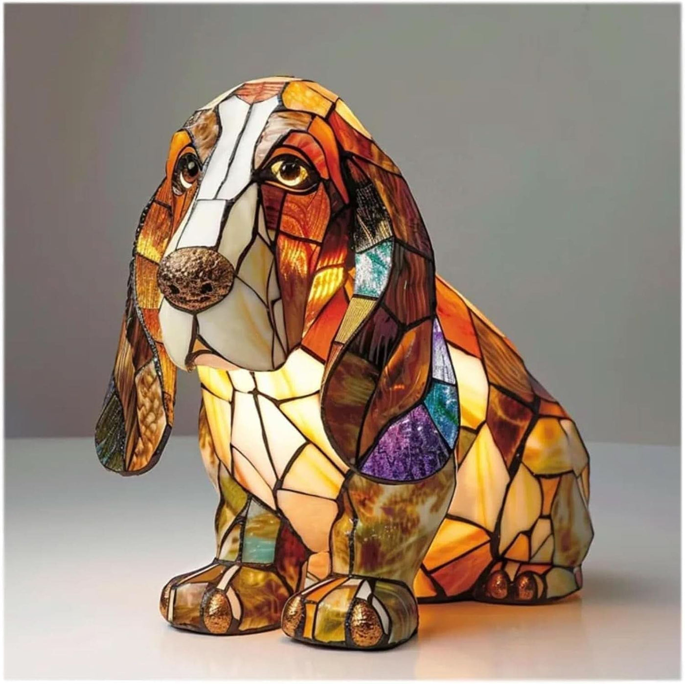 Shimmer Statue - LED Night Light with Dog Breed Design for Cozy Decor 0