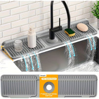 Silicone Sink Mat - Cuttable Sink Protector Mat with Quick Drain Design for Kitchen & Bathroom 5