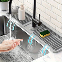 Silicone Sink Mat - Cuttable Sink Protector Mat with Quick Drain Design for Kitchen & Bathroom 9