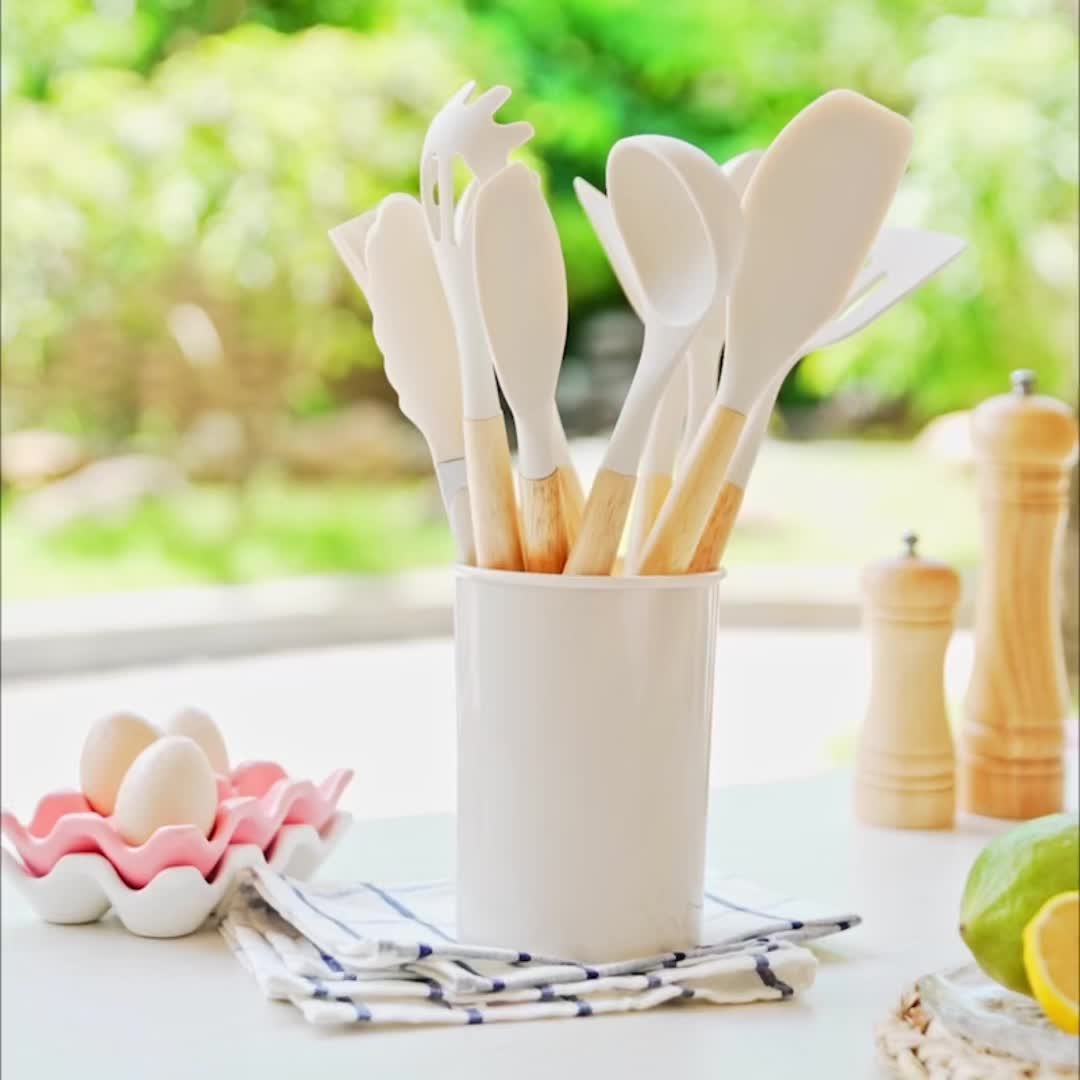 Silicone Utensil Set - 12-Piece Heat-Resistant Kitchen Cooking Tools 3