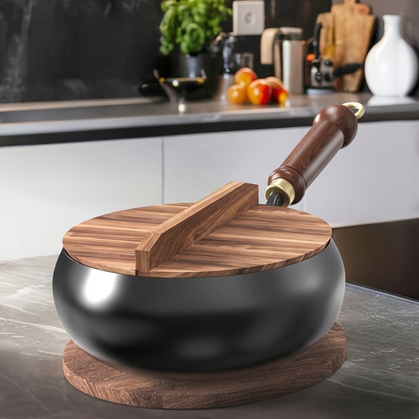 SkilletCore - Heavy-Duty Cast Iron Skillet with Lid for Versatile Cooking 1