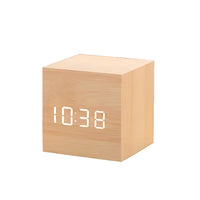 Sleek Cube Digital Alarm Clock with Temperature Display & Snooze Function 3