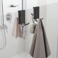Sleek Stainless Shower Hooks for Frameless Glass Doors - Space-Saving Design 3