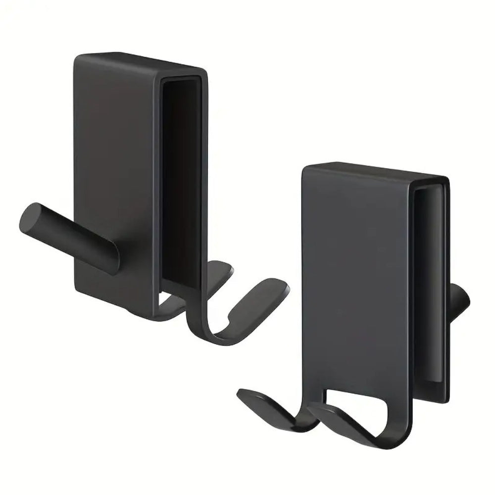 Sleek Stainless Shower Hooks for Frameless Glass Doors - Space-Saving Design 6