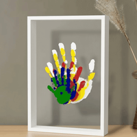 Small Traces - Wooden Baby Memory Frame with Soft Non-Toxic Clay for Handprints & Footprints 2
