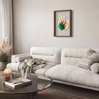 Small Traces - Wooden Baby Memory Frame with Soft Non-Toxic Clay for Handprints & Footprints 3