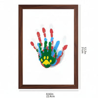 Small Traces - Wooden Baby Memory Frame with Soft Non-Toxic Clay for Handprints & Footprints 4