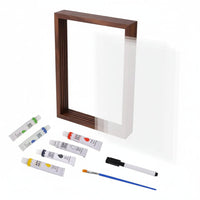 Small Traces - Wooden Baby Memory Frame with Soft Non-Toxic Clay for Handprints & Footprints 5