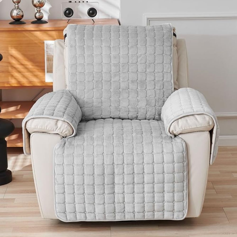 Snug Grid - Premium Microfiber Recliner Cover for Ultimate Comfort & Protection 2