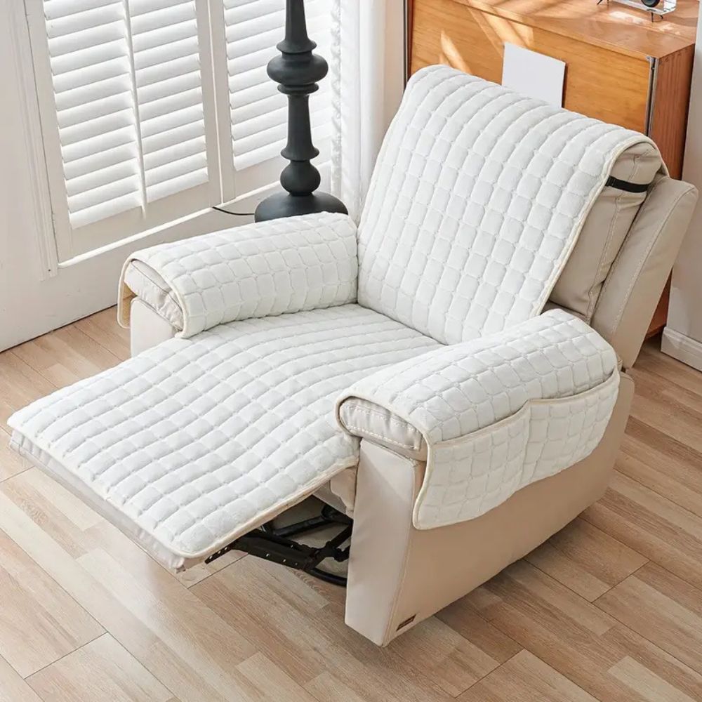 Snug Grid - Premium Microfiber Recliner Cover for Ultimate Comfort & Protection 8