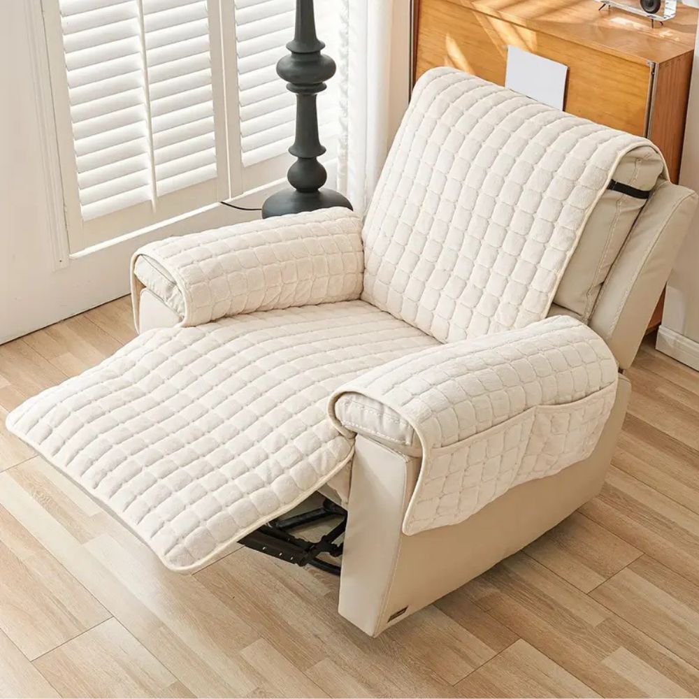 Snug Grid - Premium Microfiber Recliner Cover for Ultimate Comfort & Protection 9