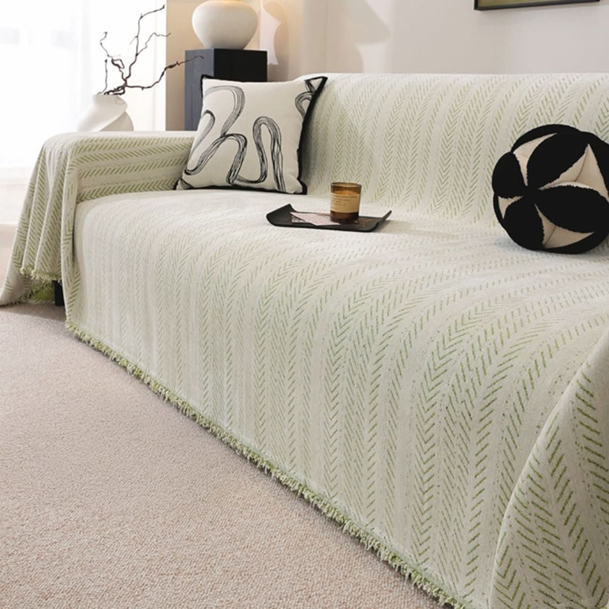 SnuggleTextile – Scratch-resistant & washable sofa cover made of chenille 5