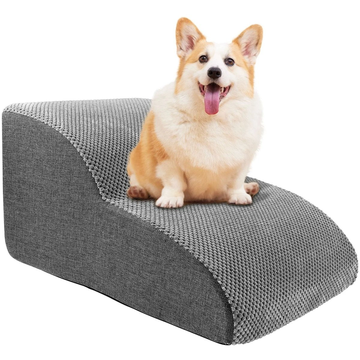 Soft Dog Stairs for Bed - Joint-Friendly Incline, Non-Slip Foam Steps 2