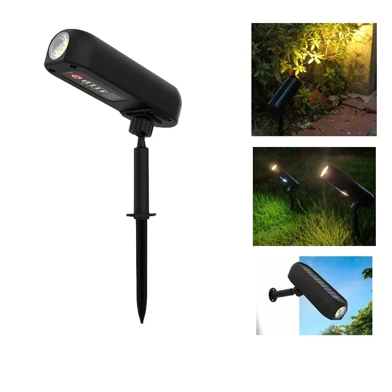 SolarGlow - Solar Spot Lights Outdoor, Color Changing & Warm White LED Landscape Spotlight 0