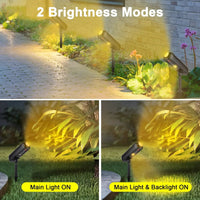 SolarGlow - Solar Spot Lights Outdoor, Color Changing & Warm White LED Landscape Spotlight 4