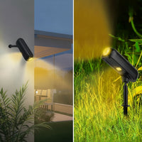 SolarGlow - Solar Spot Lights Outdoor, Color Changing & Warm White LED Landscape Spotlight 5