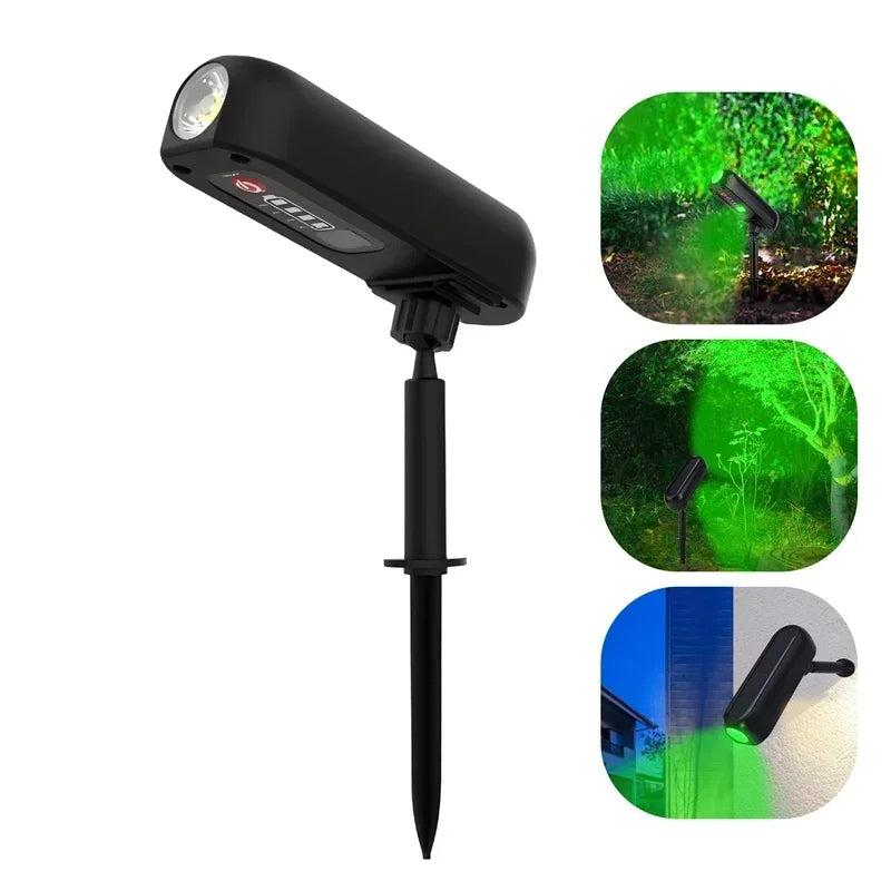 SolarGlow - Solar Spot Lights Outdoor, Color Changing & Warm White LED Landscape Spotlight 6