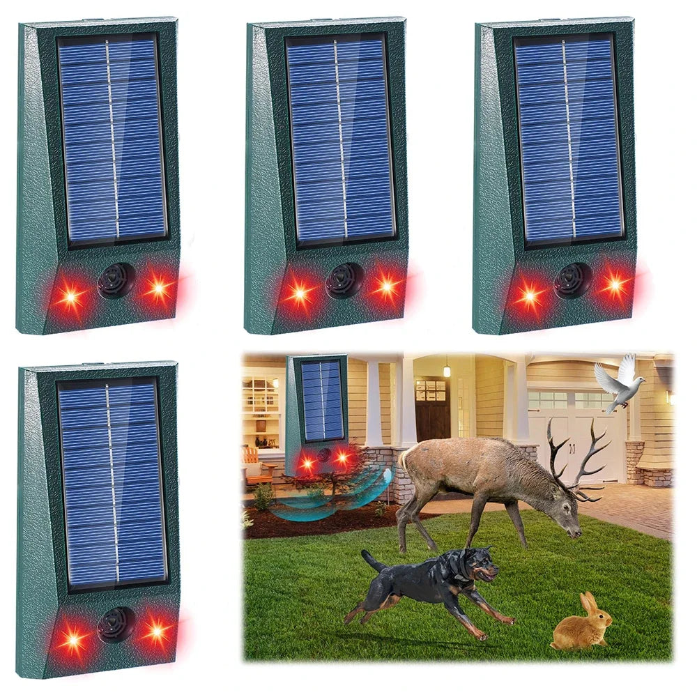 SolarGuardix - Ultrasonic Bird Repeller with Motion Detection and Solar Power 0