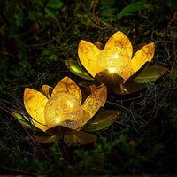 SolarLotus - Solar Powered Outdoor Lamp with Unique Lotus Design for Garden Lighting 1