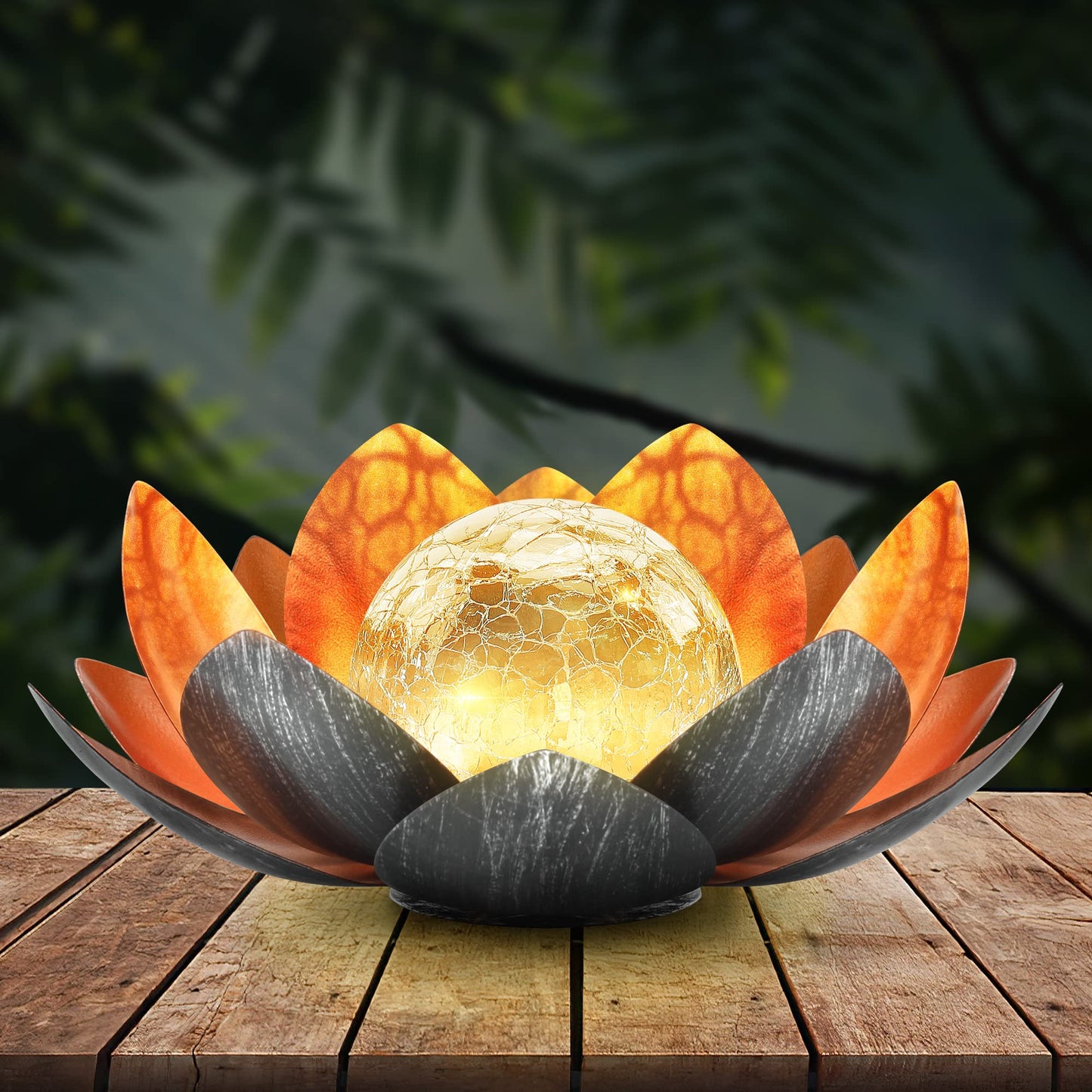 SolarLotus - Solar Powered Outdoor Lamp with Unique Lotus Design for Garden Lighting 10