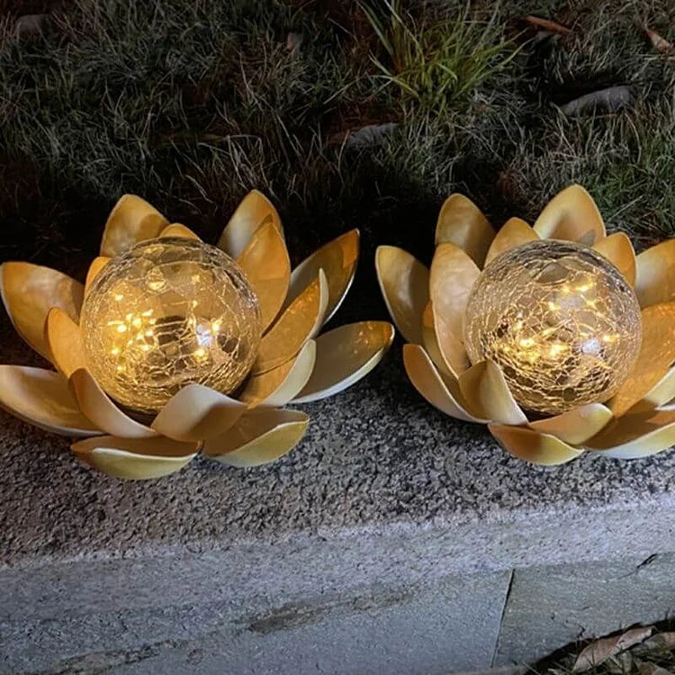 SolarLotus - Solar Powered Outdoor Lamp with Unique Lotus Design for Garden Lighting 5