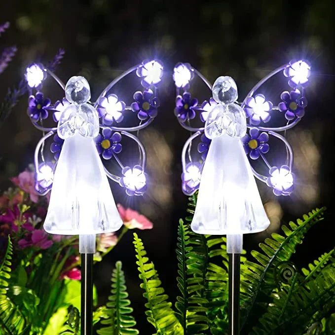 Solar Garden Lights - Elegant Solar Angel LED Outdoor Light with Weatherproof Design 2