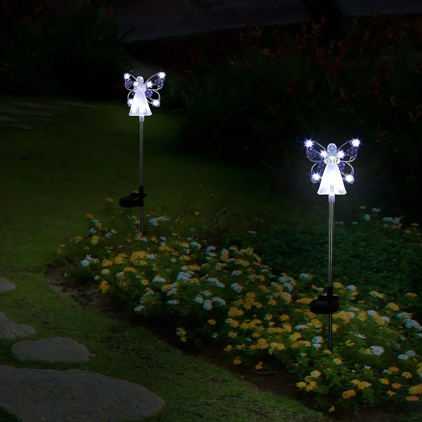 Solar Garden Lights - Elegant Solar Angel LED Outdoor Light with Weatherproof Design 4