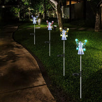 Solar Garden Lights - Elegant Solar Angel LED Outdoor Light with Weatherproof Design 5