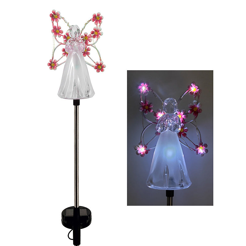 Solar Garden Lights - Elegant Solar Angel LED Outdoor Light with Weatherproof Design 7