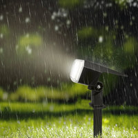 Solar Powered Flood Light - 59 LED Adjustable Brightness Outdoor Security Light, IP65 Waterproof 2